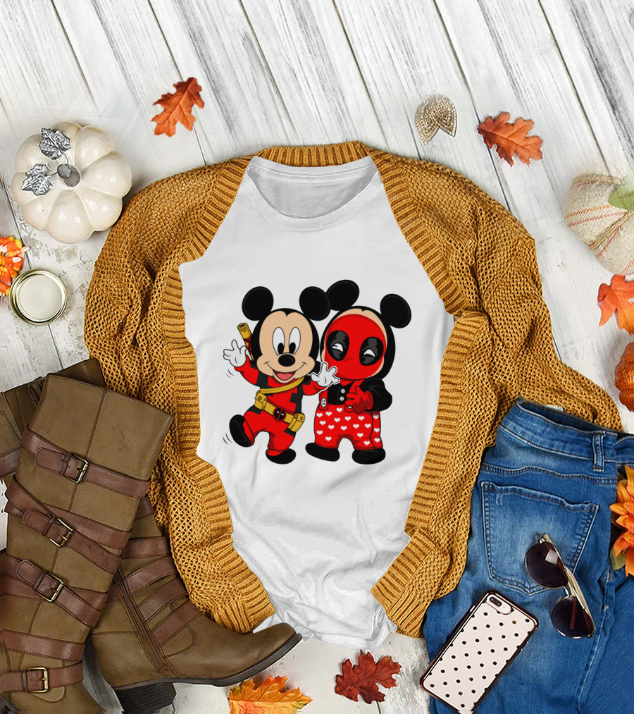 Disney Mickey Mouse and Deadpool Mashup T-Shirt