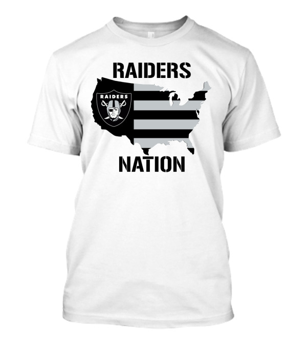RAIDERS NATION USA MAP T-Shirt