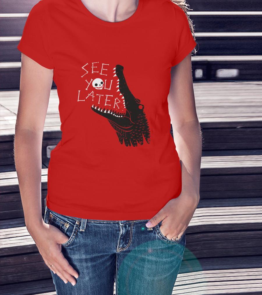 See You Later Alligator Skull T-Shirt