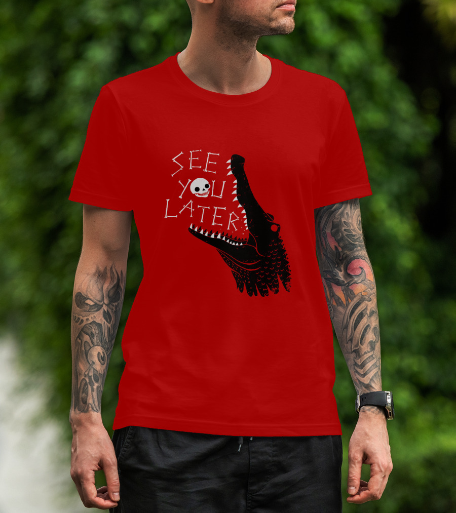 See You Later Alligator Skull T-Shirt