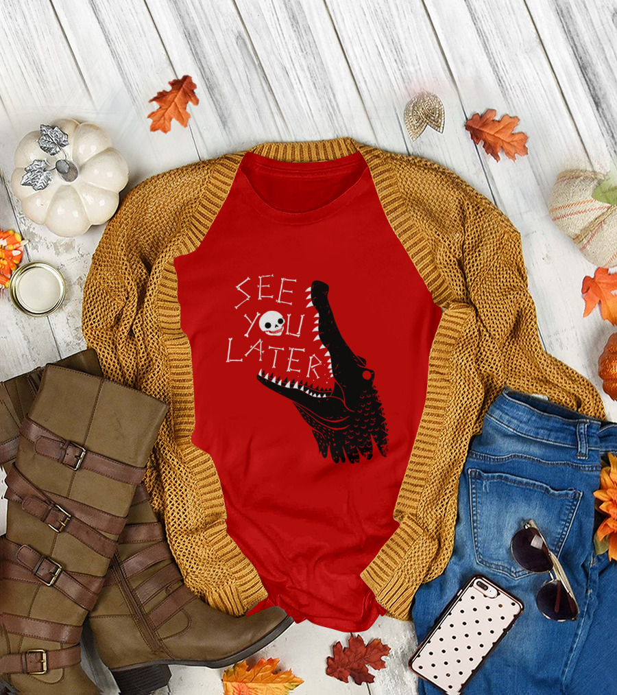 See You Later Alligator Skull T-Shirt