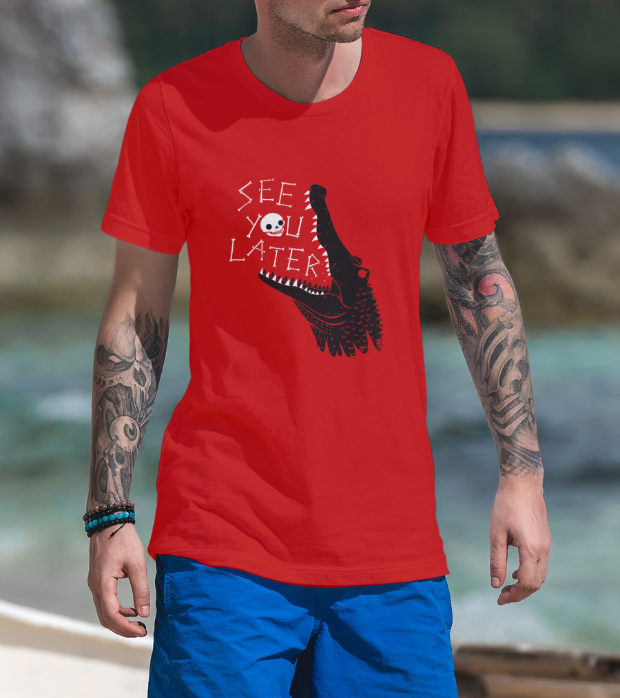 See You Later Alligator Skull T-Shirt