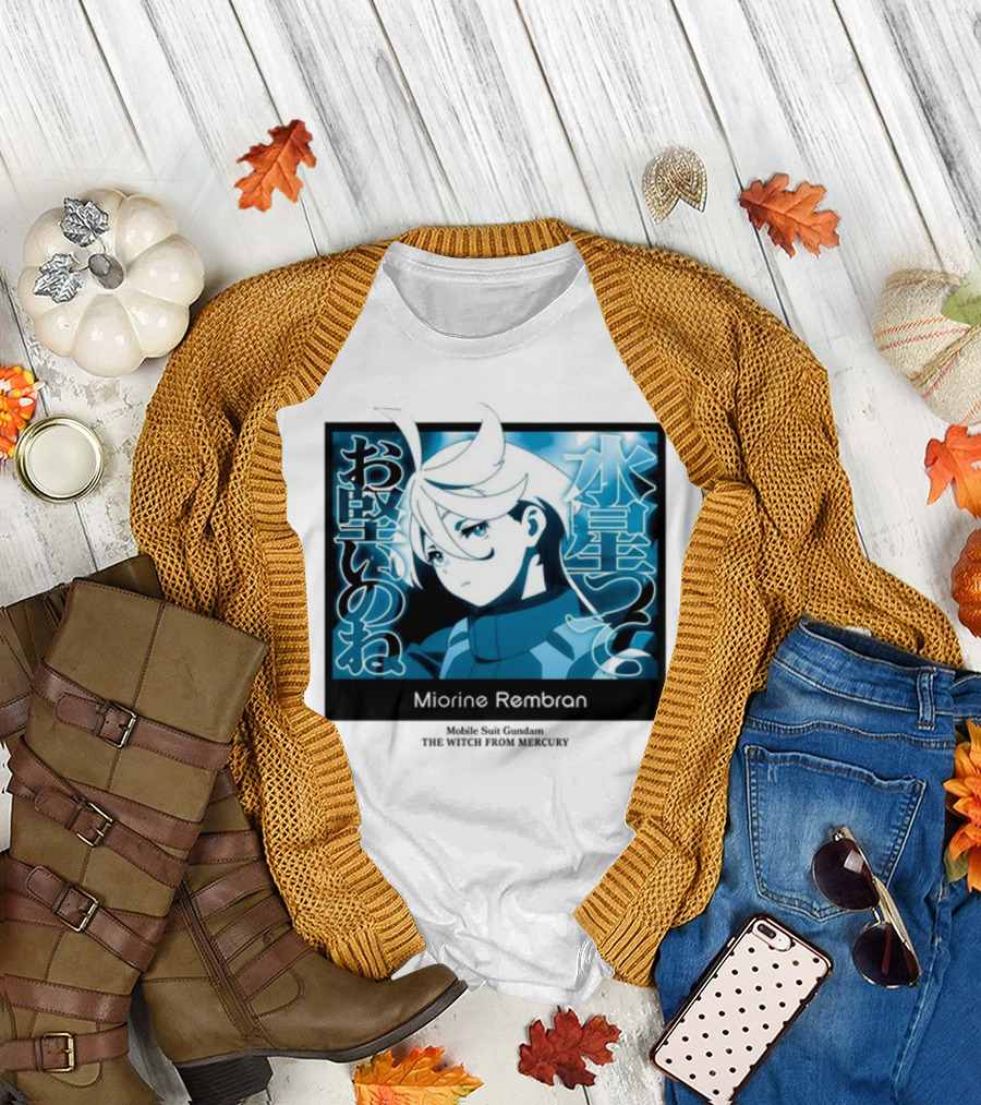 Miorine Rembran Mobile Suit Gundam The Witch From Mercury Anime Character T-Shirt