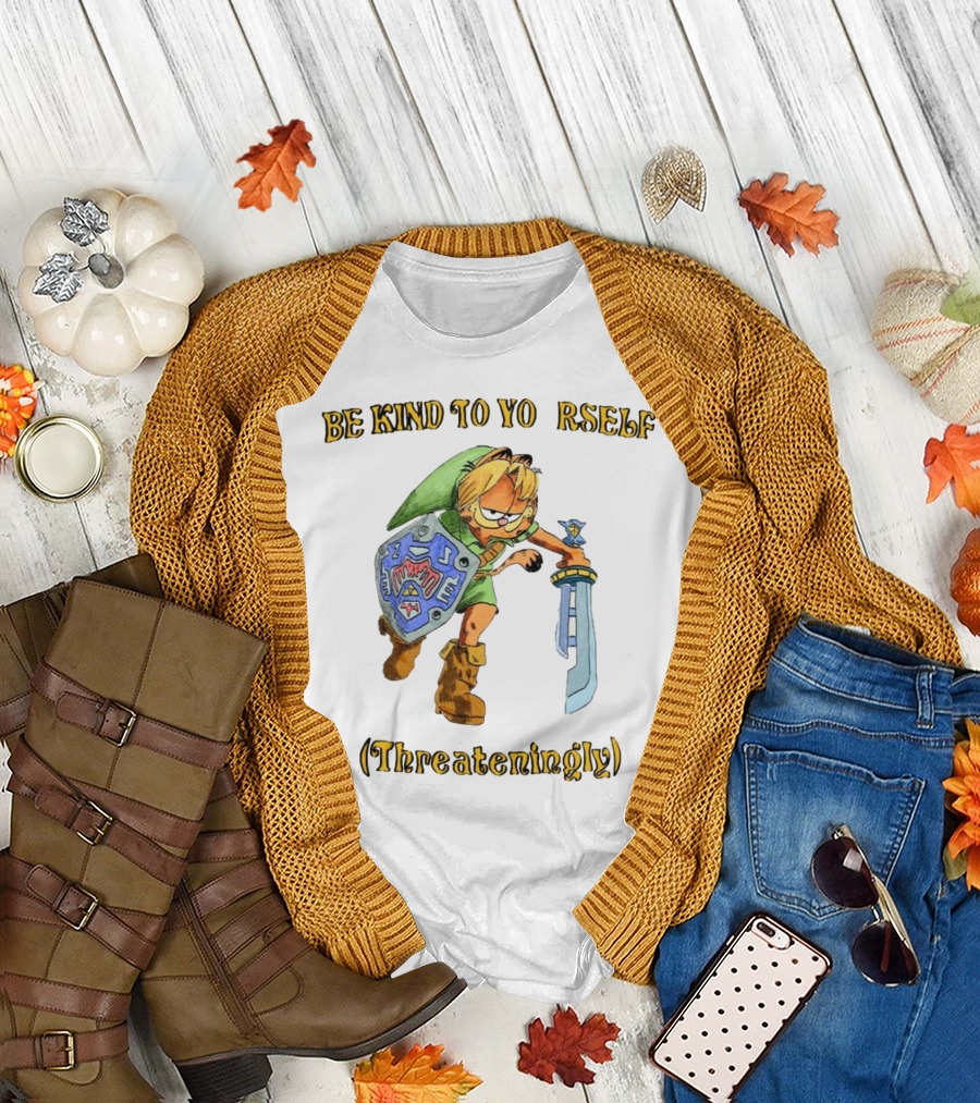Be Kind To Yourself Threateningly Gamer Crossover T-Shirt