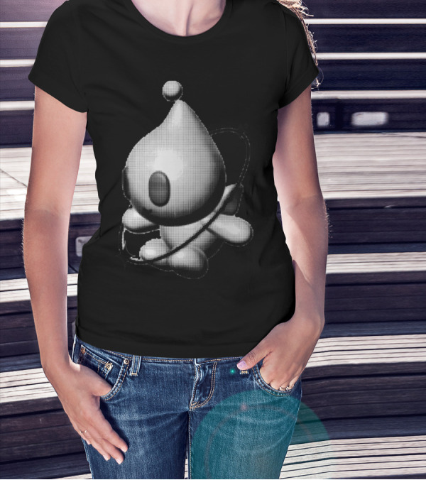 Y2k Friend Retro Digital Character With Orbiting Rings T-Shirt