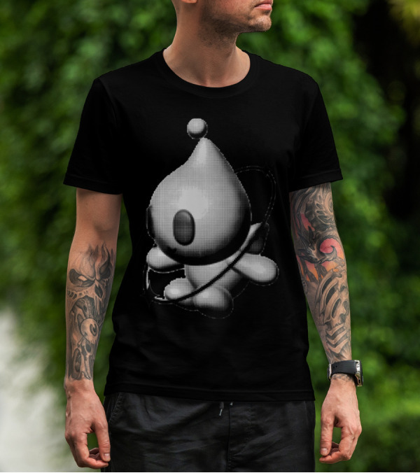 Y2k Friend Retro Digital Character With Orbiting Rings T-Shirt
