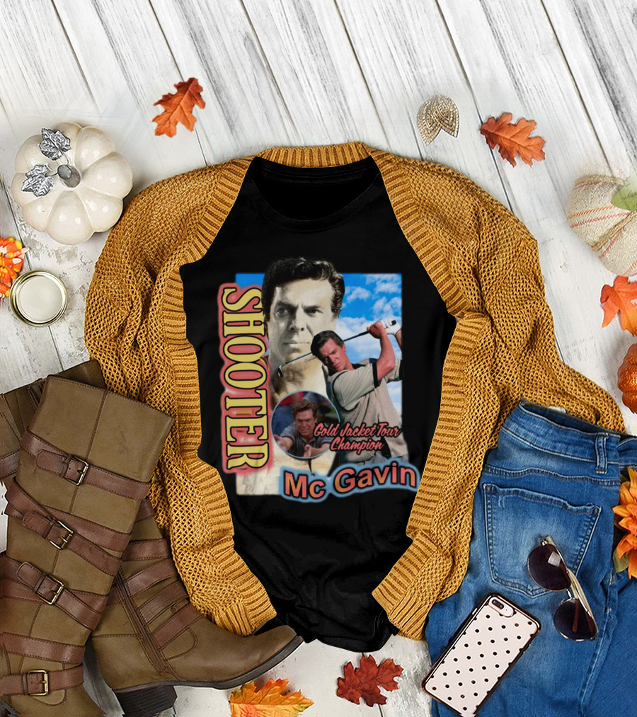 Shooter McGavin Gold Jacket Tour Champion T-Shirt