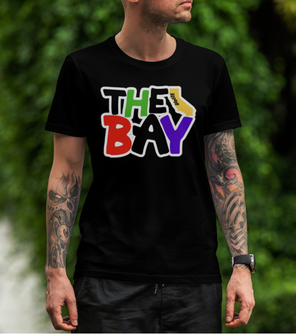 The Bay California Area Codes Colorful T-Shirt