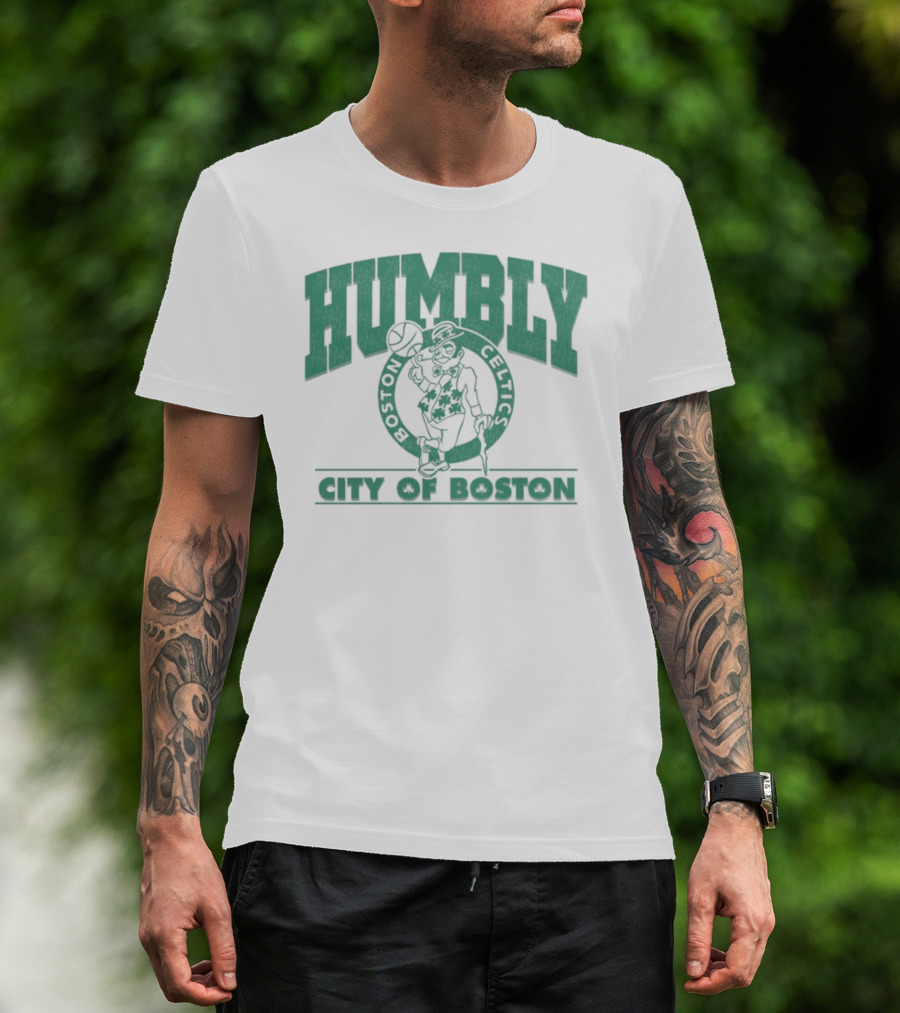 Humbly Boston Celtics City Of Boston Jayson Tatum T-Shirt