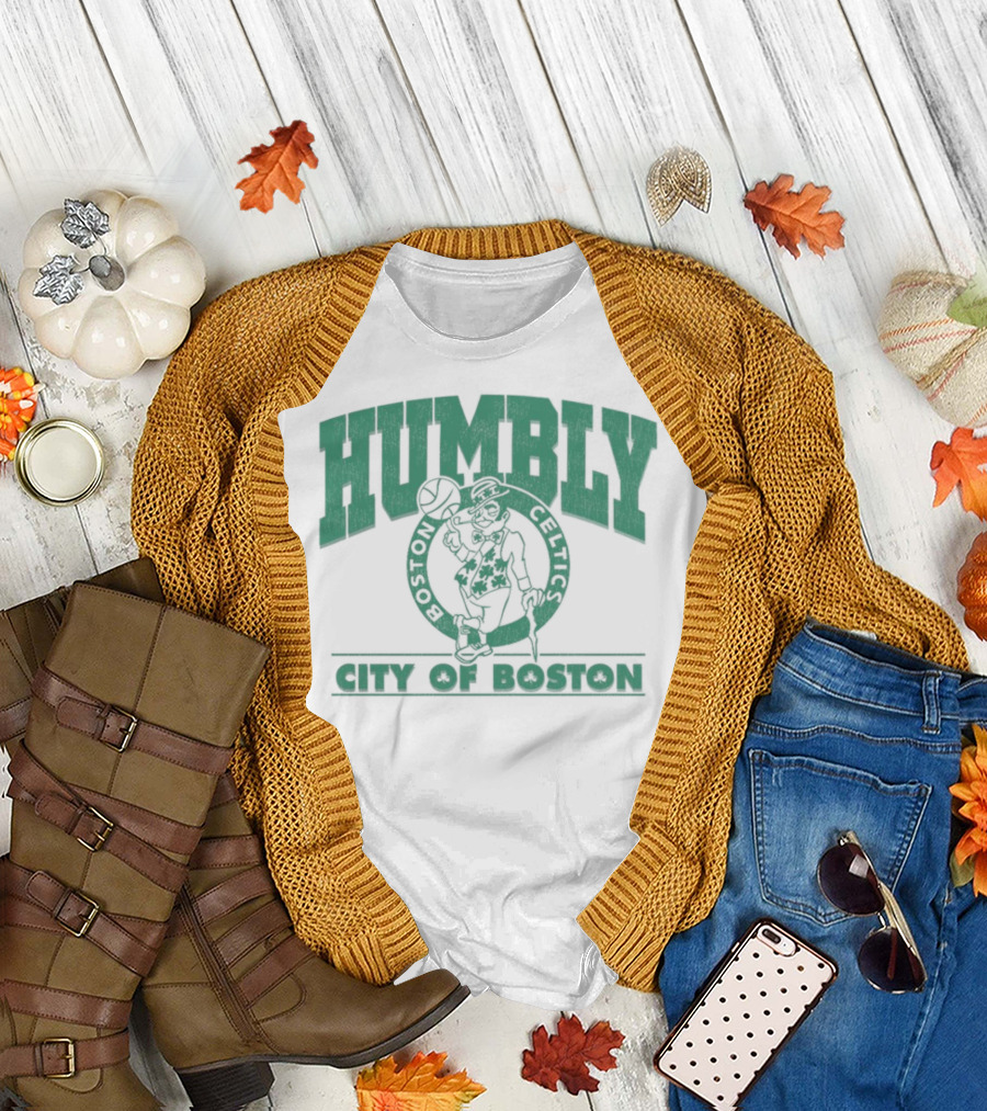 Humbly Boston Celtics City Of Boston Jayson Tatum T-Shirt
