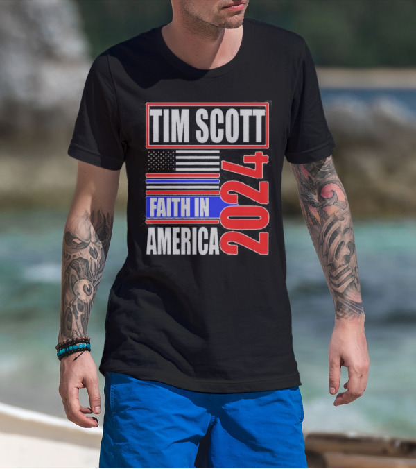 Tim Scott Faith In America 2024 T-Shirt