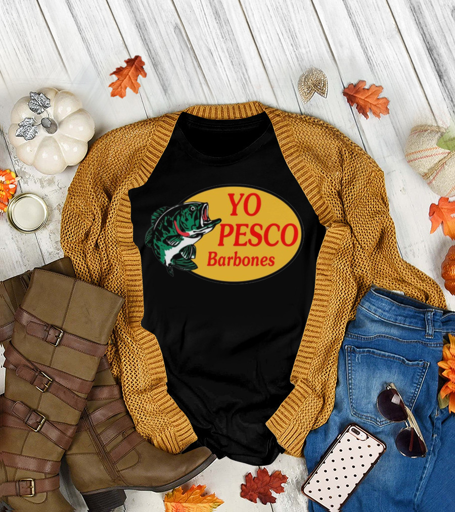 YO PESCO Barbones Fish Oval T-Shirt