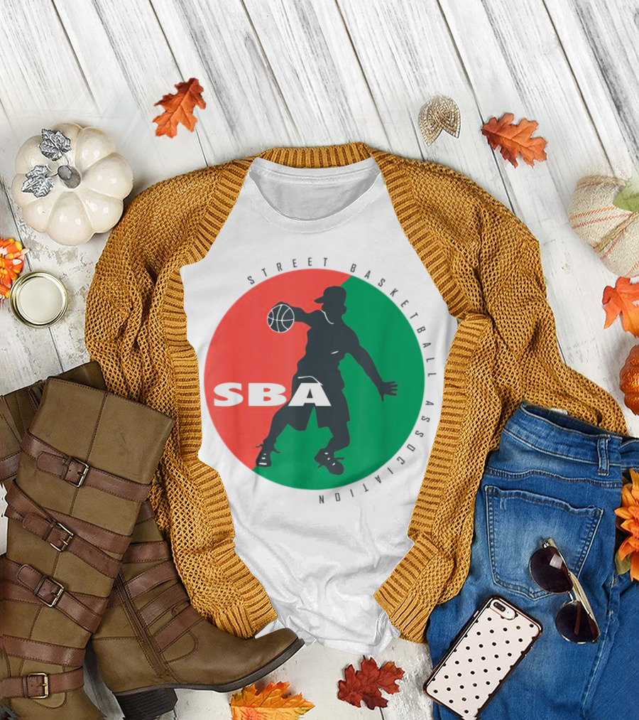 Street Basketball Association SBA Logo Circle T-Shirt