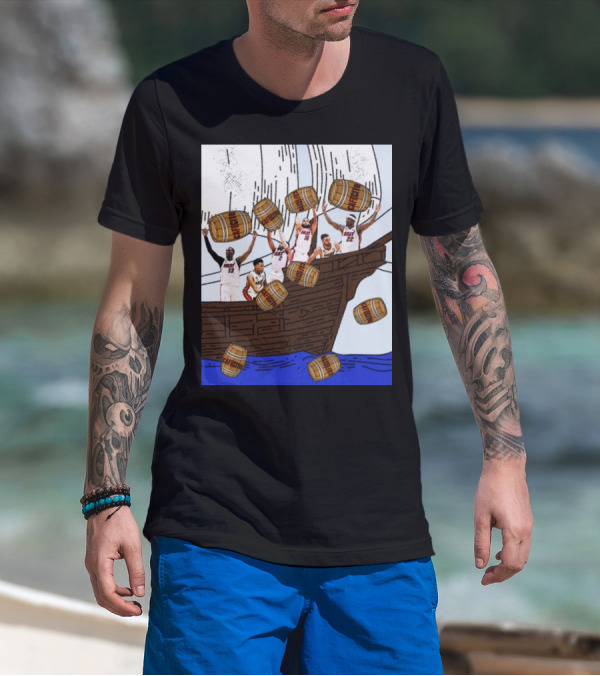 Miami Heat Cafecito Party Ship Adventure Before Flight To Denver T-Shirt
