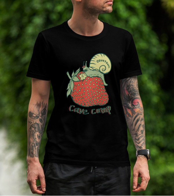 Cavetown Hungry Snail Strawberry Cave Camp T-Shirt