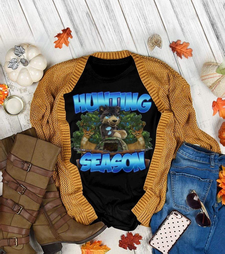 Hunting Season Designedbytheboys Furry Deer T-Shirt