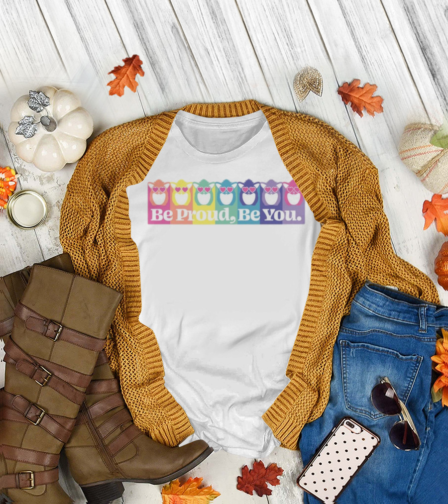 Be Proud Be You Rainbow Heart Owls T-Shirt