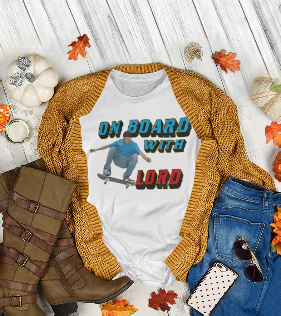 On Board With The Lord Skateboarding T-Shirt