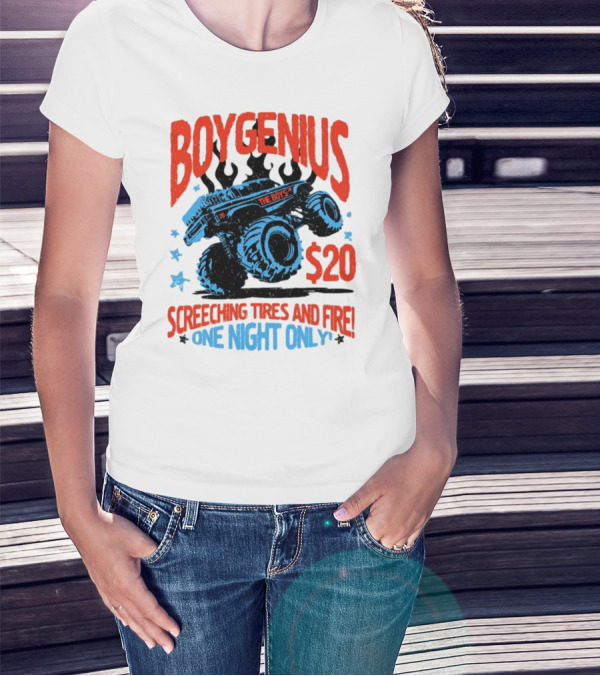 Boygenius The Boys Screeching Tires And Fire $20 One Night Only T-Shirt