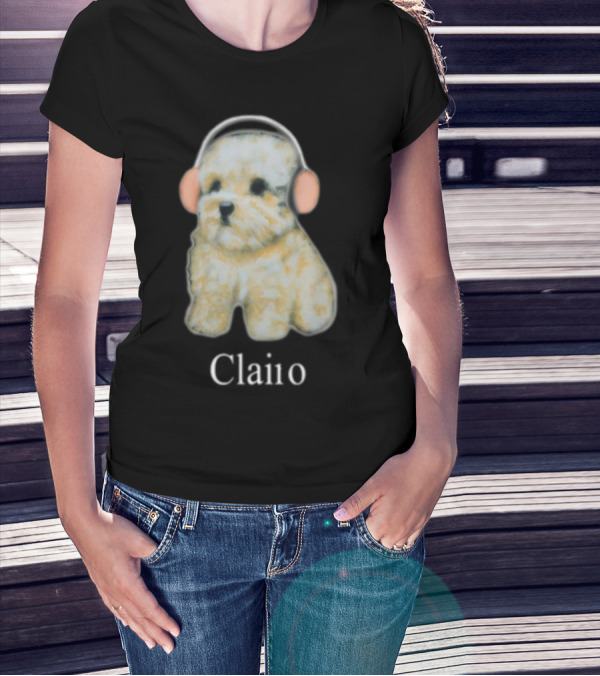 Clairo Dog With Headphones T-Shirt