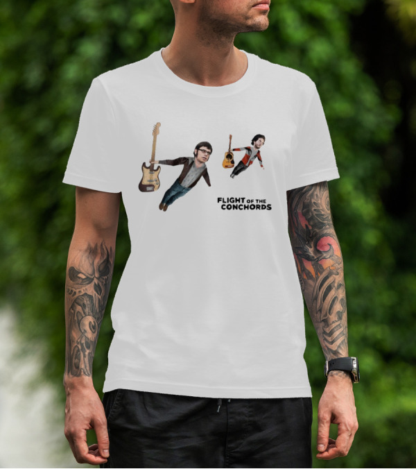 Flight Of The Conchords Guitar-Flying Duo T-Shirt