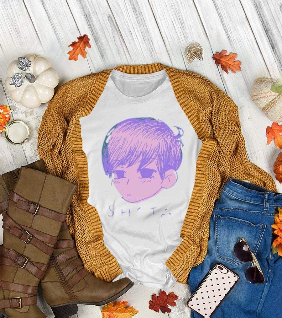 Omo Cat Shota Anime Style Purple Sketch T-Shirt