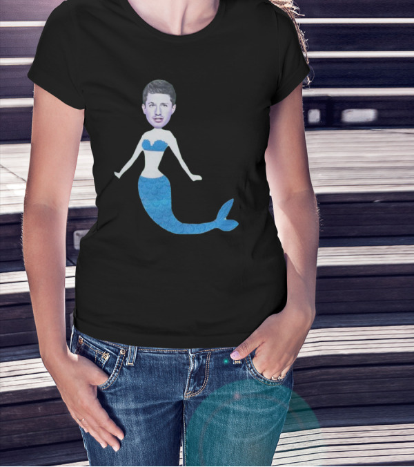 Charlie's Mermaid Head Hoodie Aquatic Vibe T-Shirt