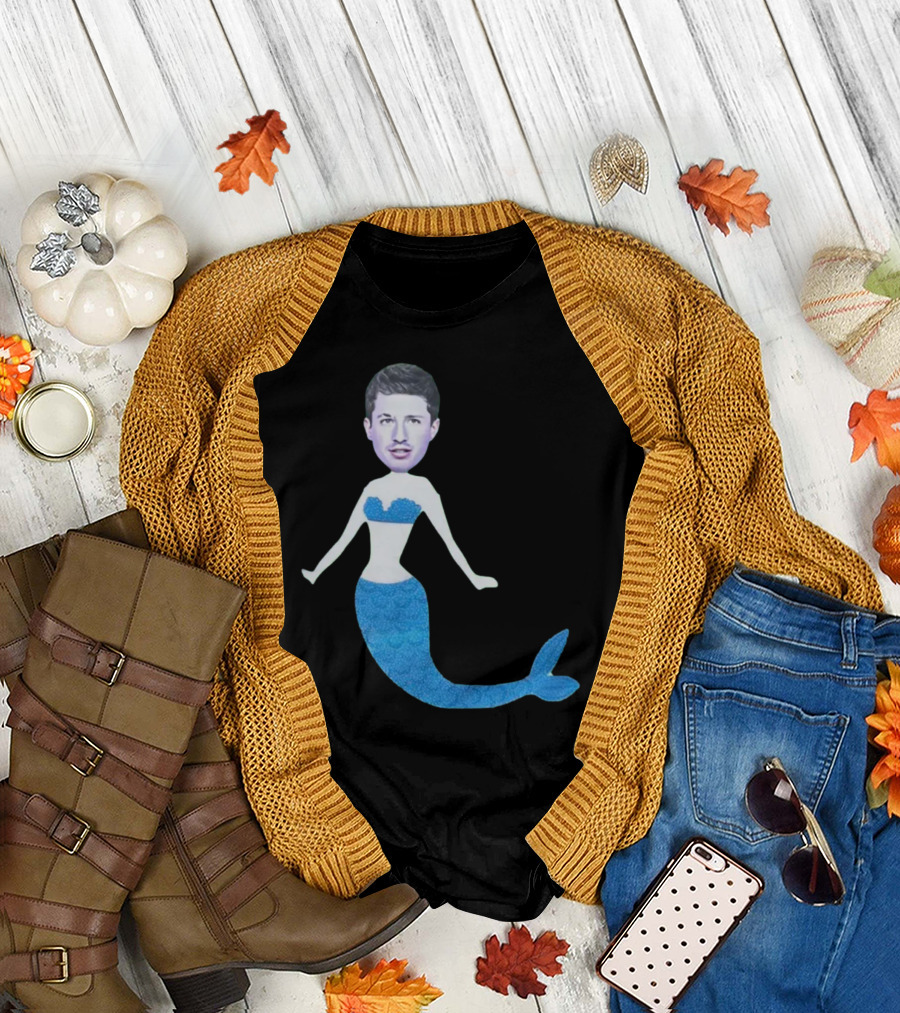 Charlie's Mermaid Head Hoodie Aquatic Vibe T-Shirt