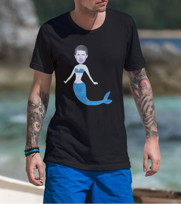 Charlie's Mermaid Head Hoodie Aquatic Vibe T-Shirt