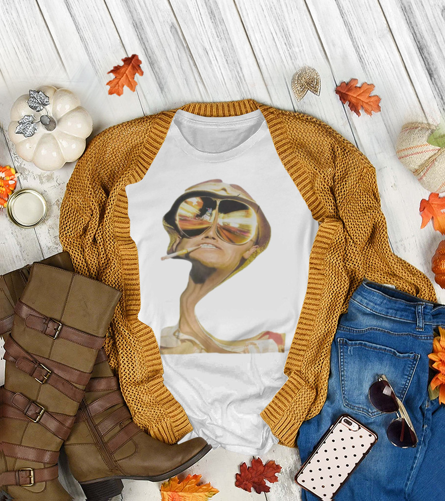 Hunter S. Thompson Fear and Loathing in Las Vegas Distorted Art Rihanna T-Shirt