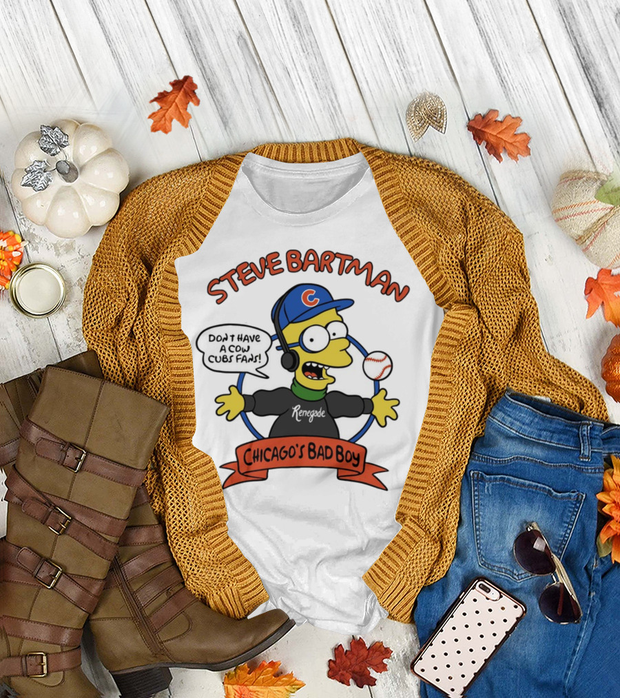 Steve Bartman Renegade Chicago's Bad Boy Don't Have a Cow Cubs Fans T-Shirt