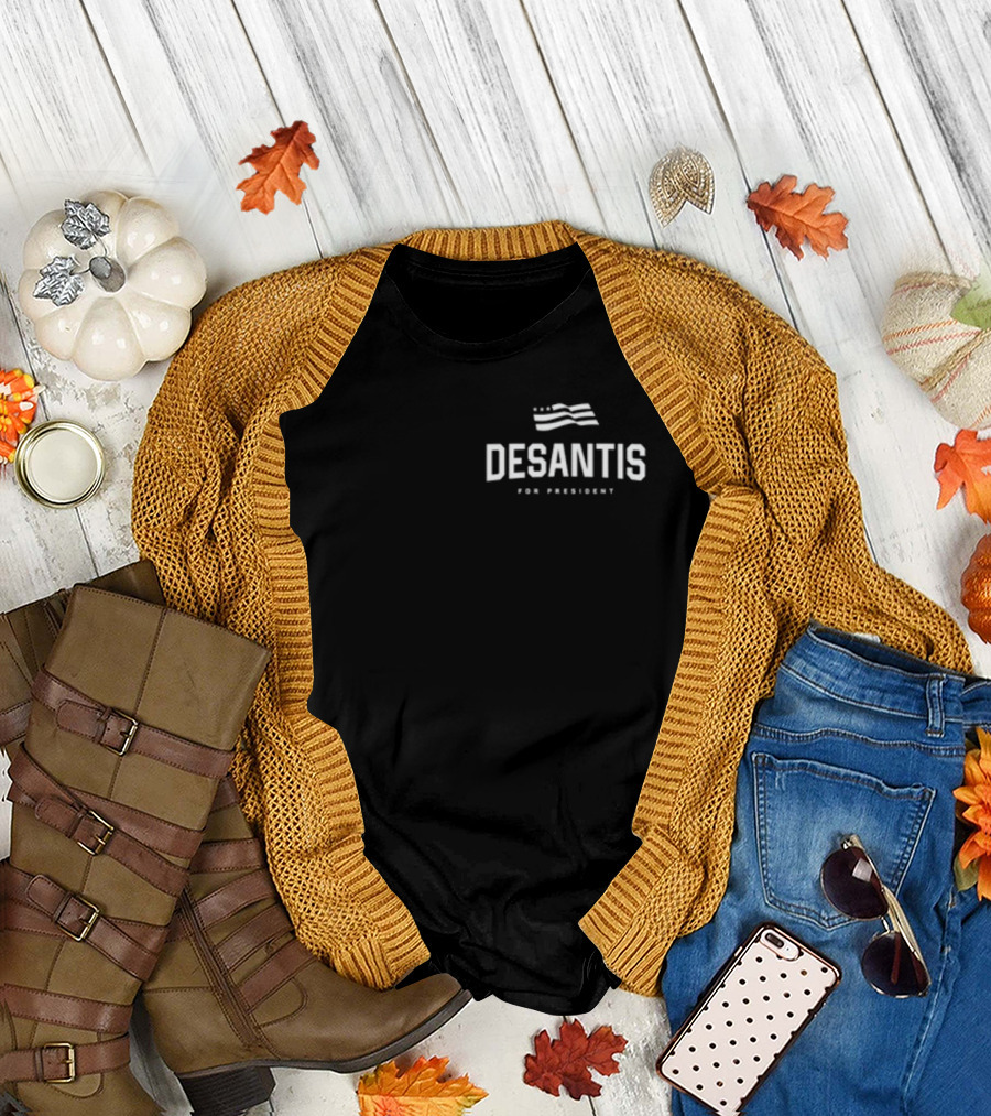 Desantis for President Casey Desantis Wearing Where Woke Goes to Die T-Shirt