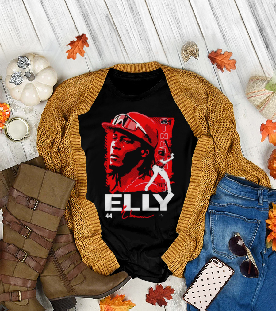 ELLY De La Cruz Cincinnati 44 Playmaker Baseball T-Shirt