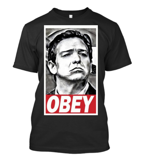 Never Desantis Obey Portrait T-Shirt