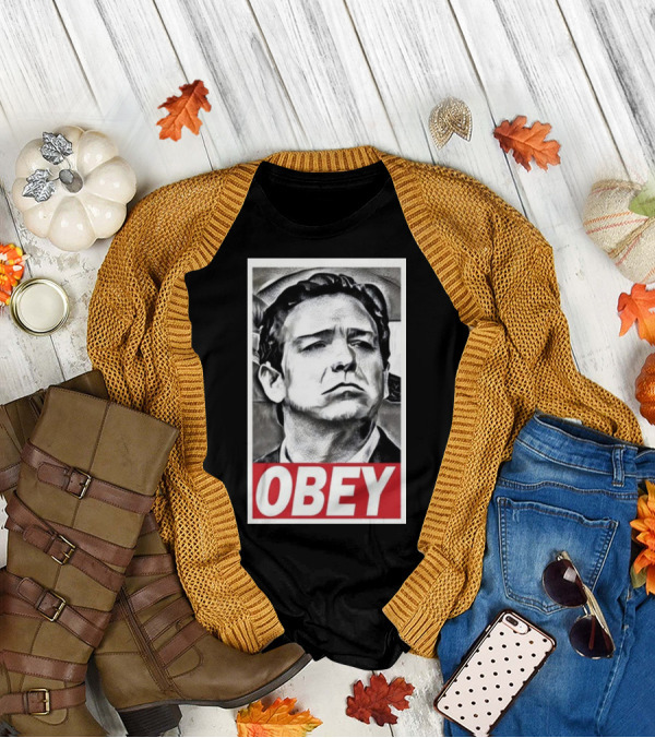 Never Desantis Obey Portrait T-Shirt
