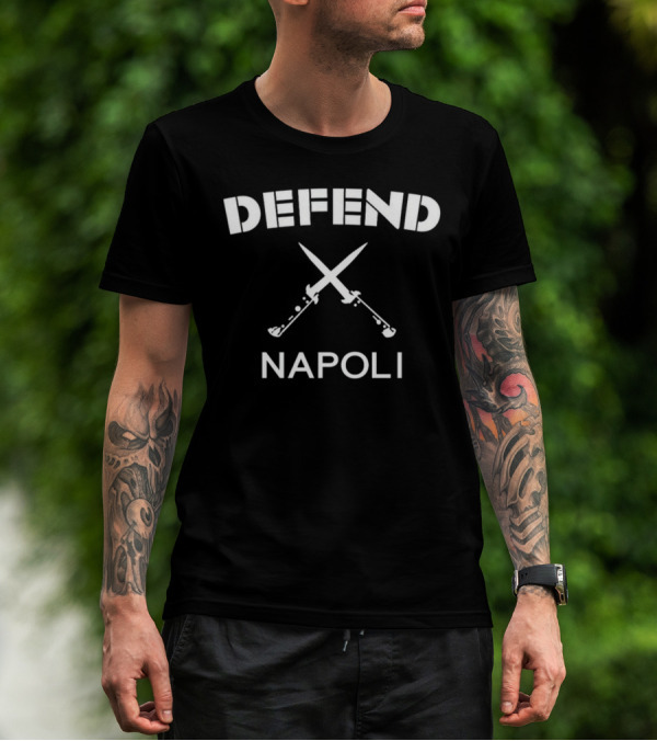 Defend Napoli Quagliarella Crossed Swords T-Shirt