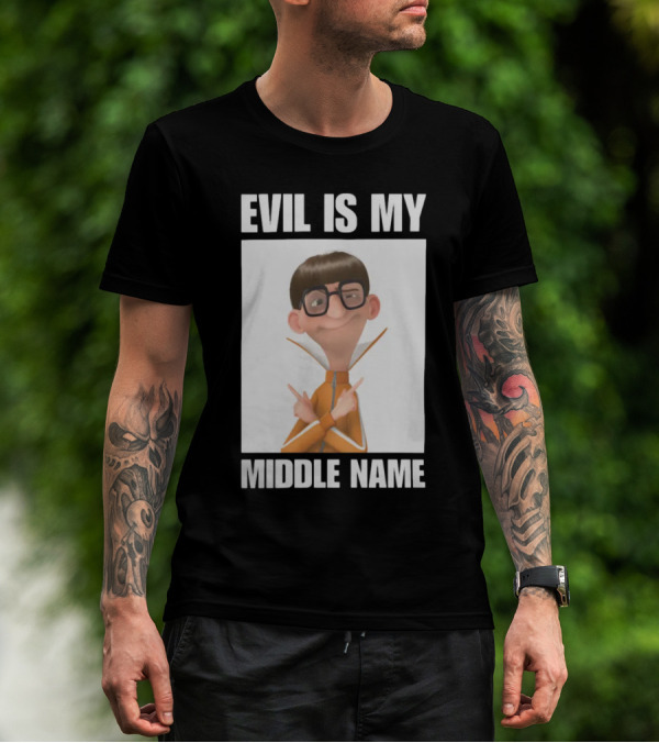 Universal Parks News Today Evil Is My Middle Name Despicable Me Character Villainous Fun T-Shirt