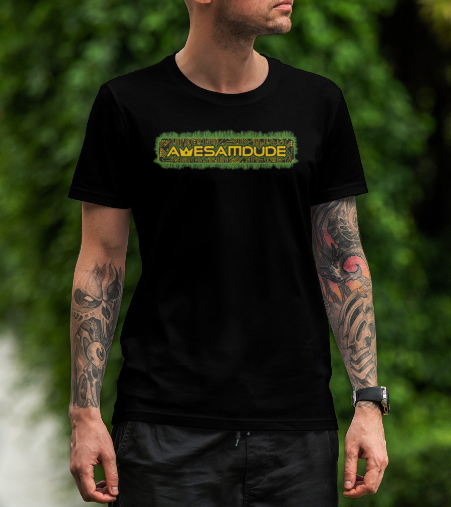 Awesamdude Circuit Green Circuitry T-Shirt