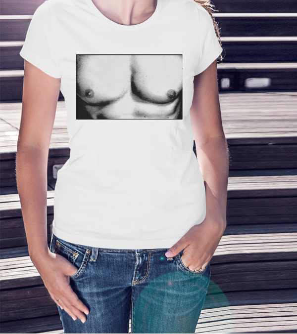 Boy Crazy Pecs Bold Monochrome Torso T-Shirt