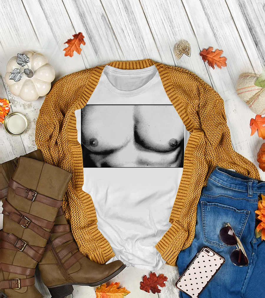 Boy Crazy Pecs Bold Monochrome Torso T-Shirt