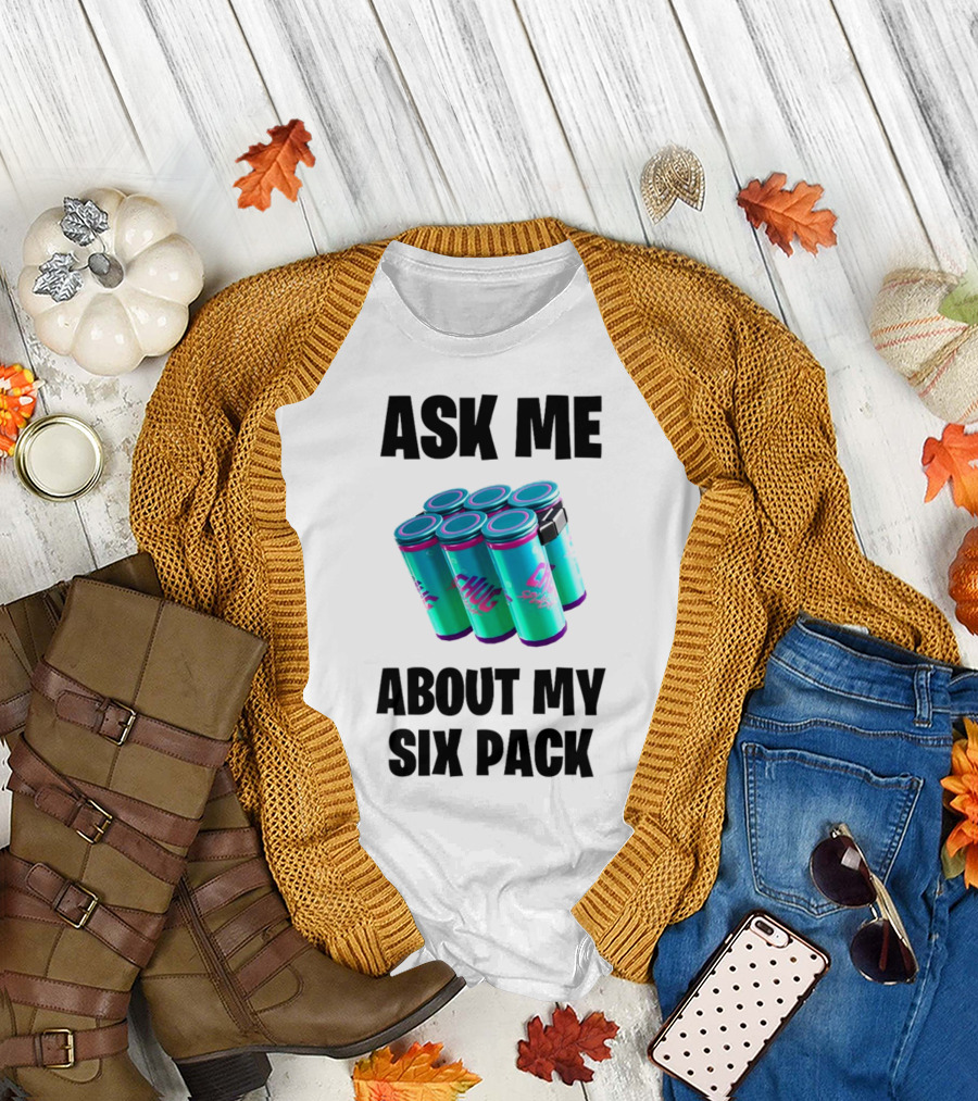Ask Me About My Six Pack Chug Splash Fortnite Gaming Reference T-Shirt