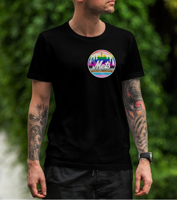 Tia Alex New York Mets Rainbow Pride T-Shirt