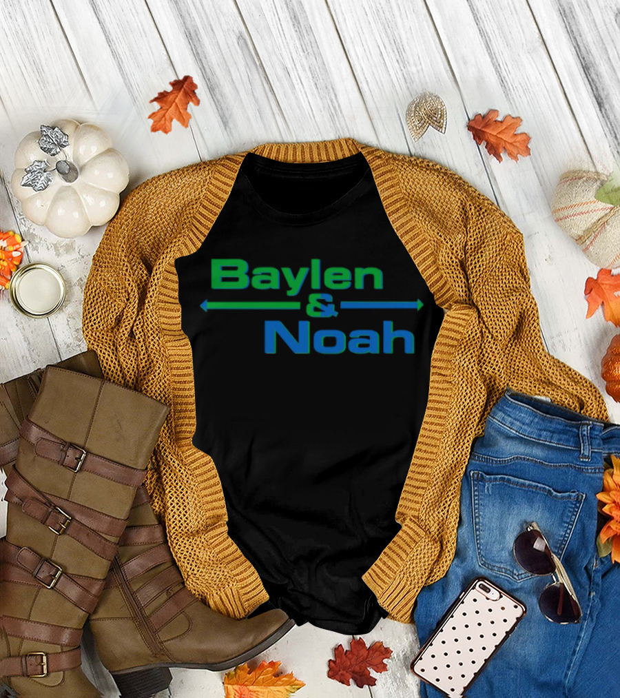 Baylenlevine Baylen and Noah Arrows Green Blue T-Shirt