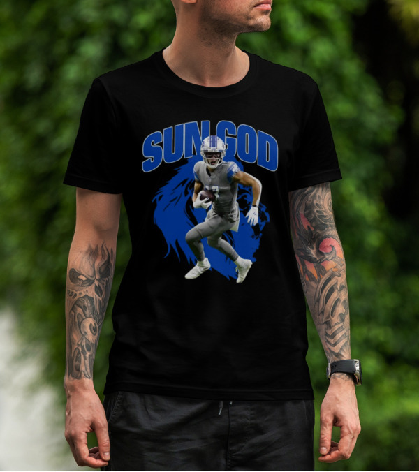 Prosportszone Amon Ra Sun God Football Lion T-Shirt