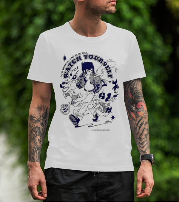 Do It When No One Else Will Watch Yourself Mad By Tech Division Tokyo Japan 1996 T-Shirt