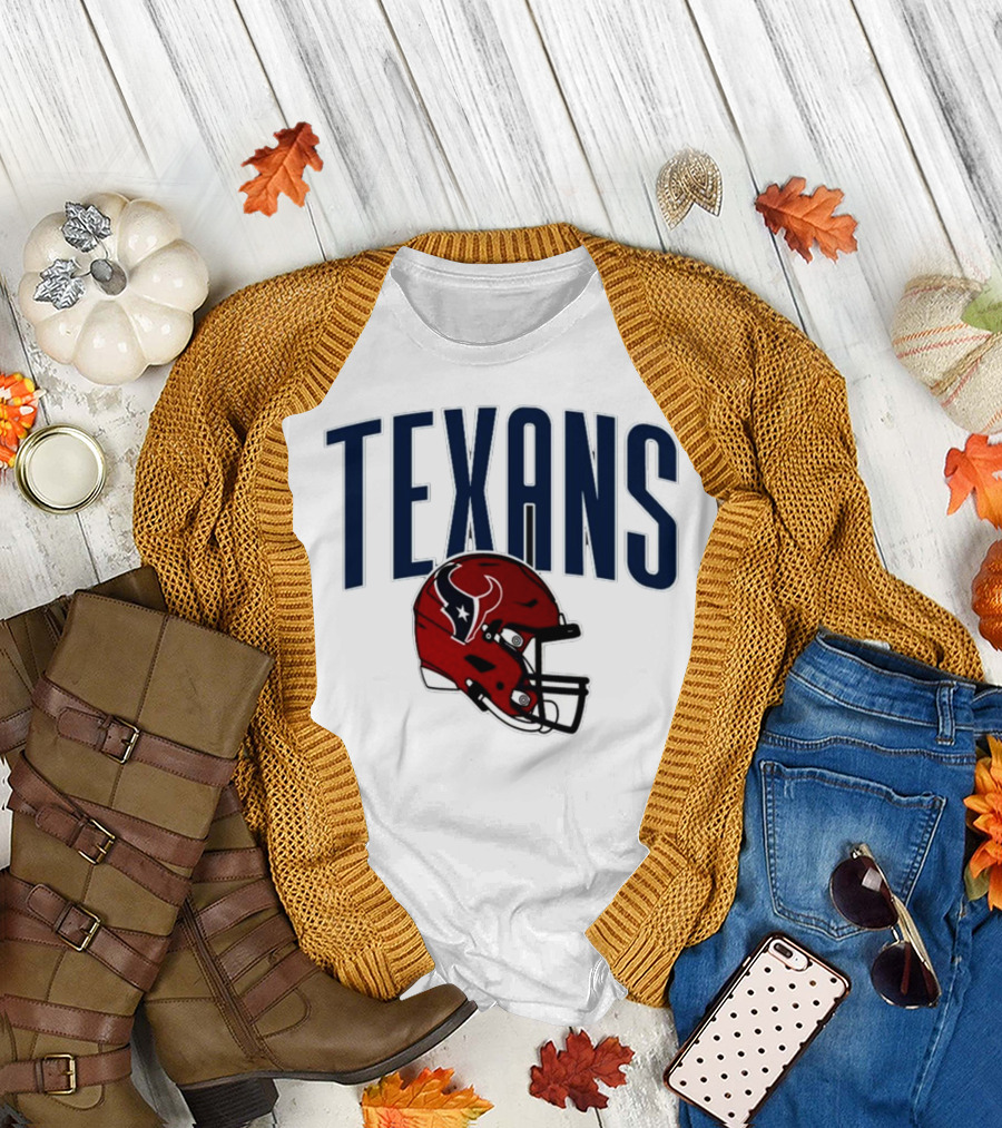 Texans Football Helmet T-Shirt