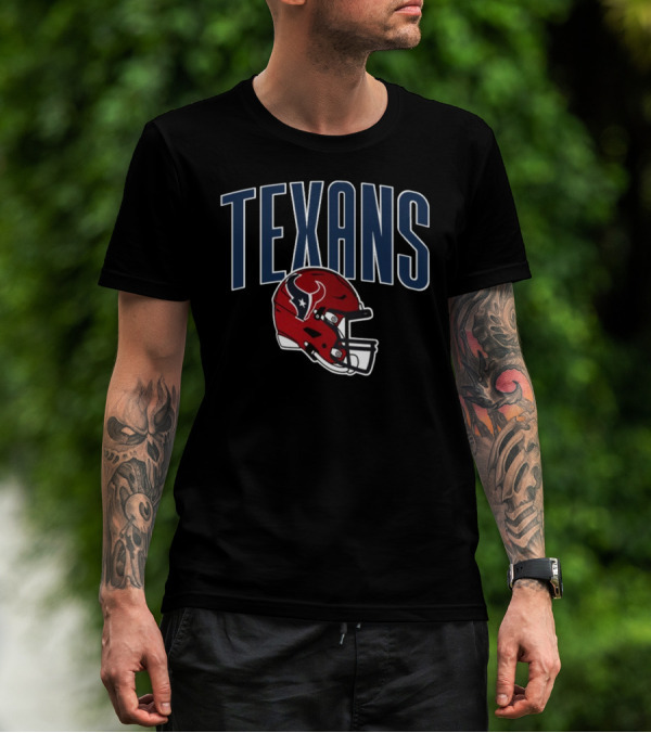 Texans Red Helmet NFL Team T-Shirt