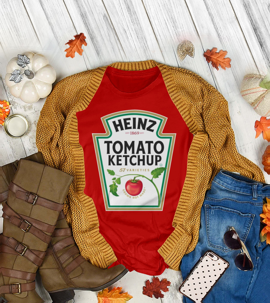 Heinz Tomato Ketchup 57 Varieties Grown Not Made Est 1869 T-Shirt