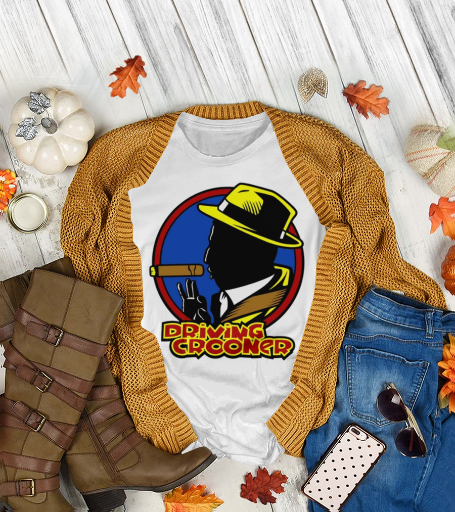Driving Grooner Fedora Silhouette Cigar T-Shirt