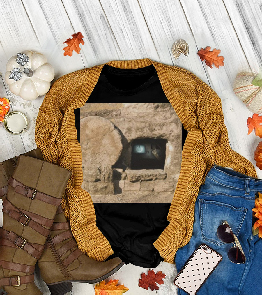 Reboot Van Cave with Stone Doorway and Tech Screen T-Shirt